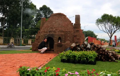 Checkin Con đường gốm đỏ Vĩnh long