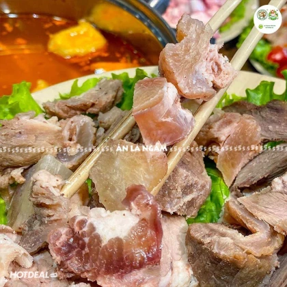 555 - Ăn Là Ngấm - Set Bò Nhúng Dấm Cho 4-6 Người