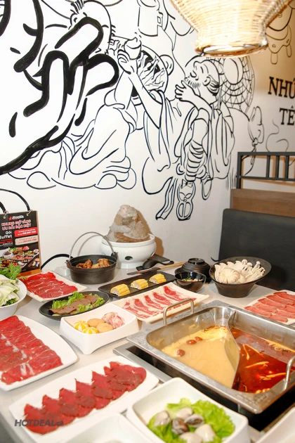 Buffet Lẩu JiangHu Gần 100 Món Nhúng, Đặc Biệt Có Ếch Cay Tê