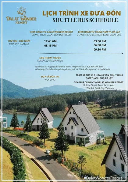 Đà Lạt Wonder Resort 4* - Phòng Superior/ Bungalow 2N1Đ + Ăn Sáng Đà Lạt Wonder Resort 4* - Phòng Superior/ Bungalow 2N1Đ + Ăn Sáng