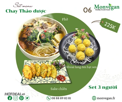 Monvegan - Combo Chay Thảo Dược Thực Dưỡng