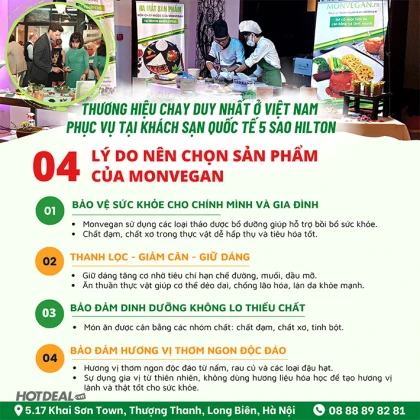Monvegan - Combo Chay Thảo Dược Thực Dưỡng