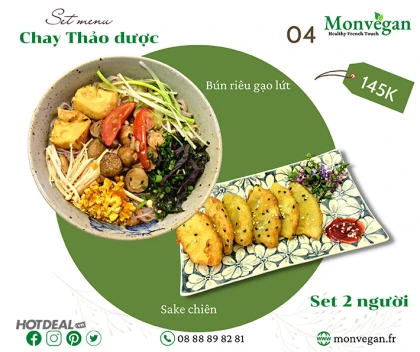 Monvegan - Combo Chay Thảo Dược Thực Dưỡng