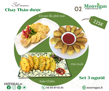 Monvegan - Combo Chay Thảo Dược Thực Dưỡng
