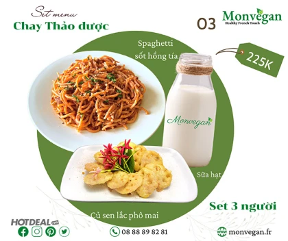 Monvegan - Combo Chay Thảo Dược Thực Dưỡng