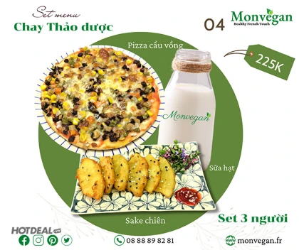 Monvegan - Combo Chay Thảo Dược Thực Dưỡng