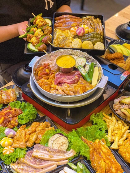 PoPo Buffet Lẩu & Nướng Chảo Gang - Buffet Nướng Hơn 40 Món PoPo Buffet Lẩu & Nướng Chảo Gang - Buffet Nướng Hơn 40 Món