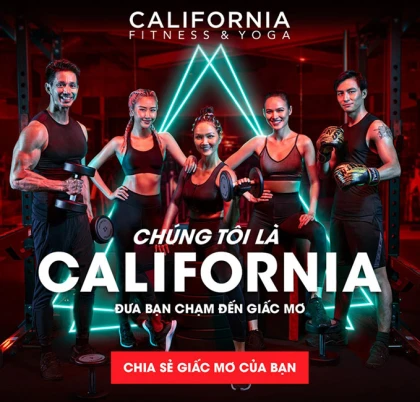 Voucher California Fitness & Yoga - Tập Luyện Không Giới Hạn