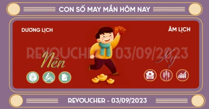 Con số may mắn hôm nay ngày 03/09/2023