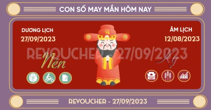 Con số may mắn ngày 27 tháng 9 năm 2023