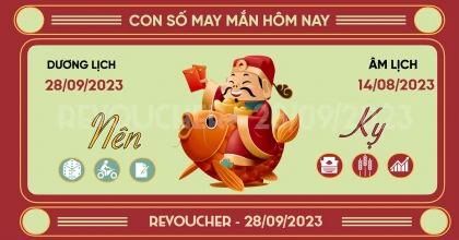 Con số may mắn ngày 28 tháng 9 năm 2023