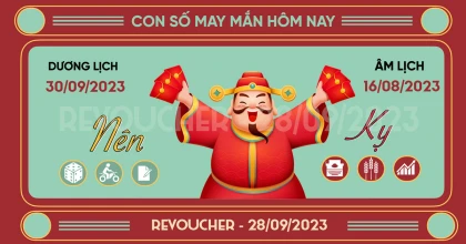 Con số may mắn ngày 30 tháng 9 năm 2023