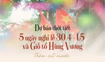 Dự báo thời tiết 5 ngày nghỉ lễ 30.4 - 1.5 ở cả ba miền