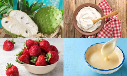 Hướng dẫn làm sinh tố mãng cầu dâu sữa chua