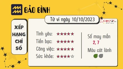 Tử vi Thứ 3 ngày 10/10/2023 của 12 cung hoàng đạo